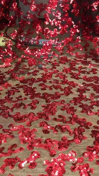 

Hot Sale french sequins lace 5yards/lot african lace fabric with high quality SYJ-189 african tulle lace fabric