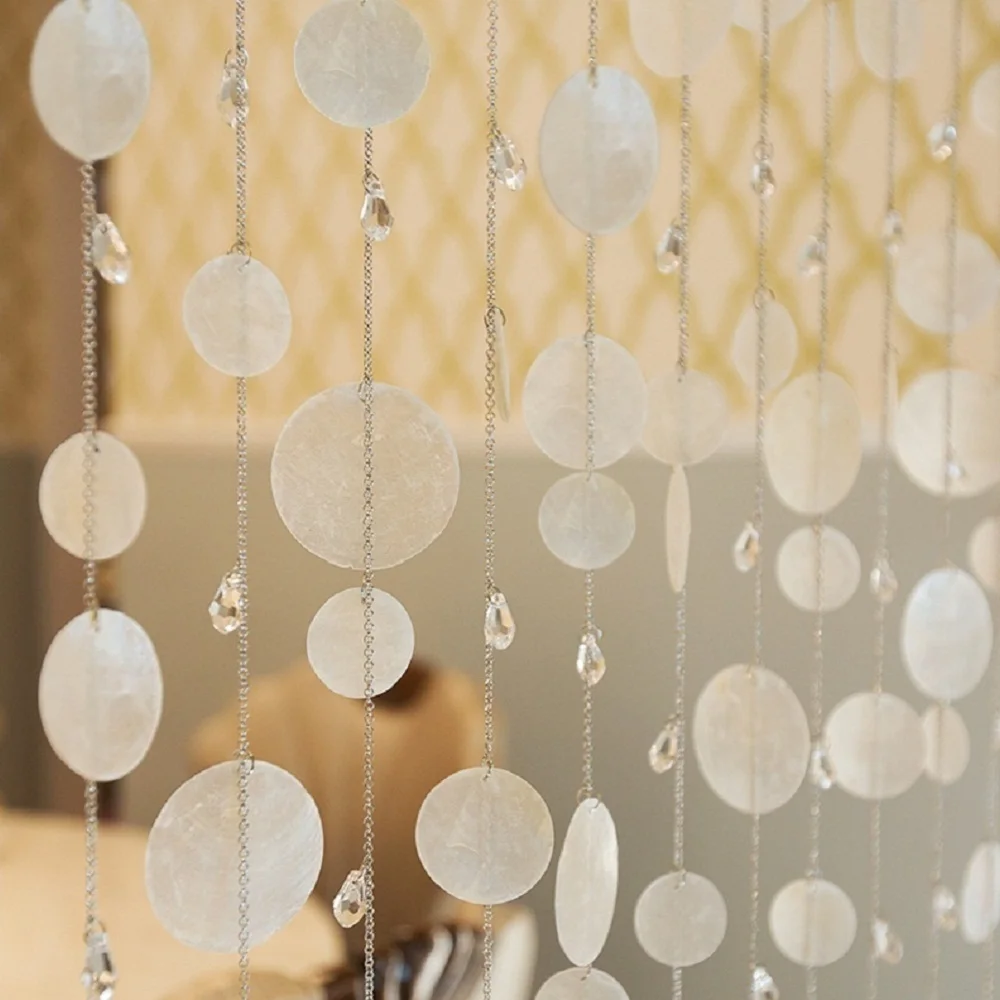 

NO.7 finished curtain 42pcs/lot Colorful shell crystal bead curtain door curtain screen porch partition Christmas decoration 02