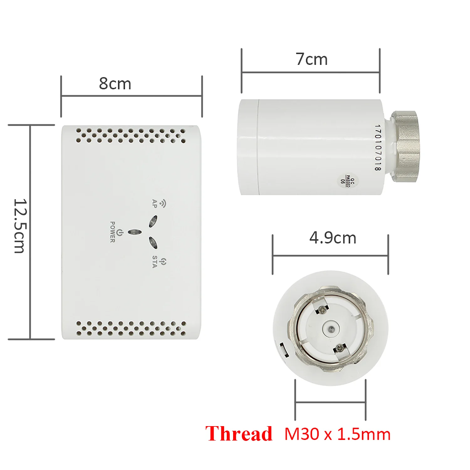  WIFI gas boiler thermostat Thermostatic radiator valve digital programmable thermostat for radiator