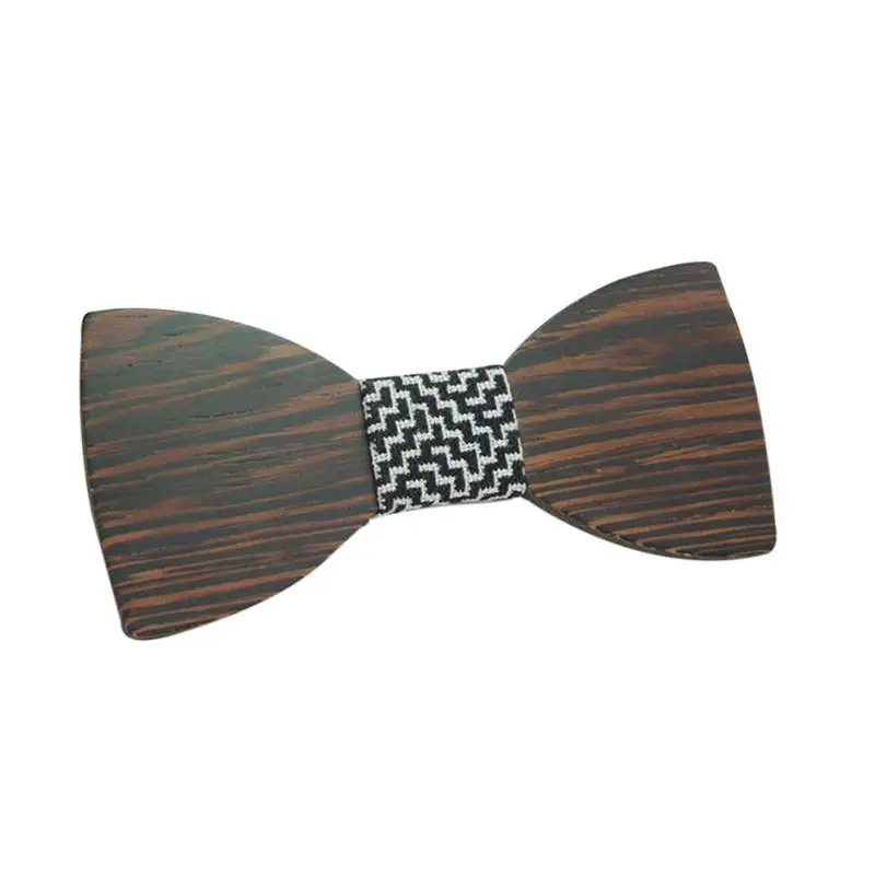 Деревянные галстуки-бабочки мужские вечерние галстуки костюм декоративный съемный воротник галстук-бабочка галстуки для мужчин D3 - Цвет: A9
