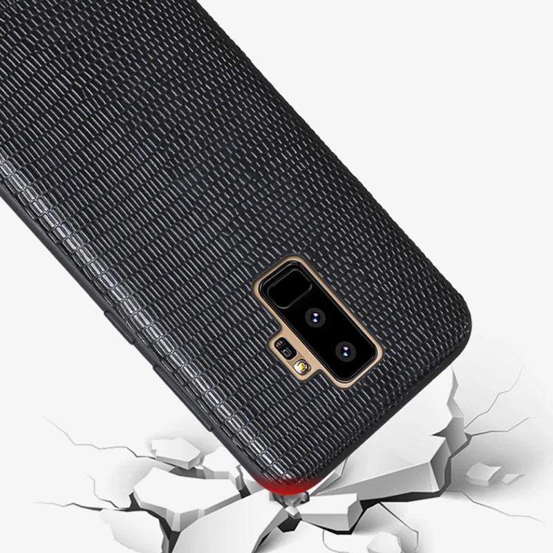 Кожаный чехол с натуральным лицевым покрытием для samsung Galaxy S10 Lite Plus S9 Plus S8 S7 Edge текстура под ящерицу чехол для телефона A7 A8 J7 Note 8 9