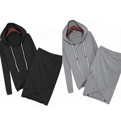 المرأة عارضة بدلة رياضية هوديس البلوز + تنورة غير النظامية 2 قطع تعيين المرأة عارضة بدلة رياضية هوديس البلوز + تنورة غير النظامية 2 قطع تعيين