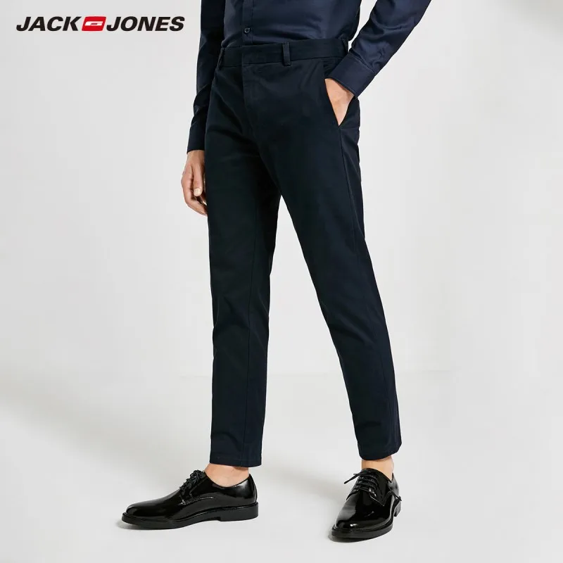 JackJones мужские осенние хлопковые деловые Брюки E | 218314579