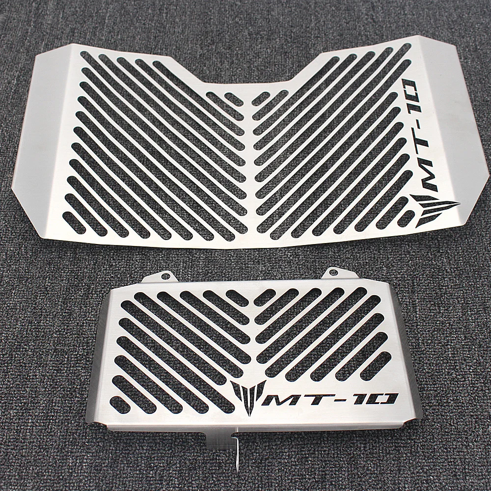 

Silver Color Motorcycle Accessories Radiator Guard Protector Grille Grill Cover for YAMAHA MT10 MT-10 MT 10 2016-2017
