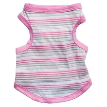 2017 Primavera Verano camiseta perro ropa para perros Samll mascota rayas Estilo Chaleco Sudadera con capucha para perros pequeños gatos(China)