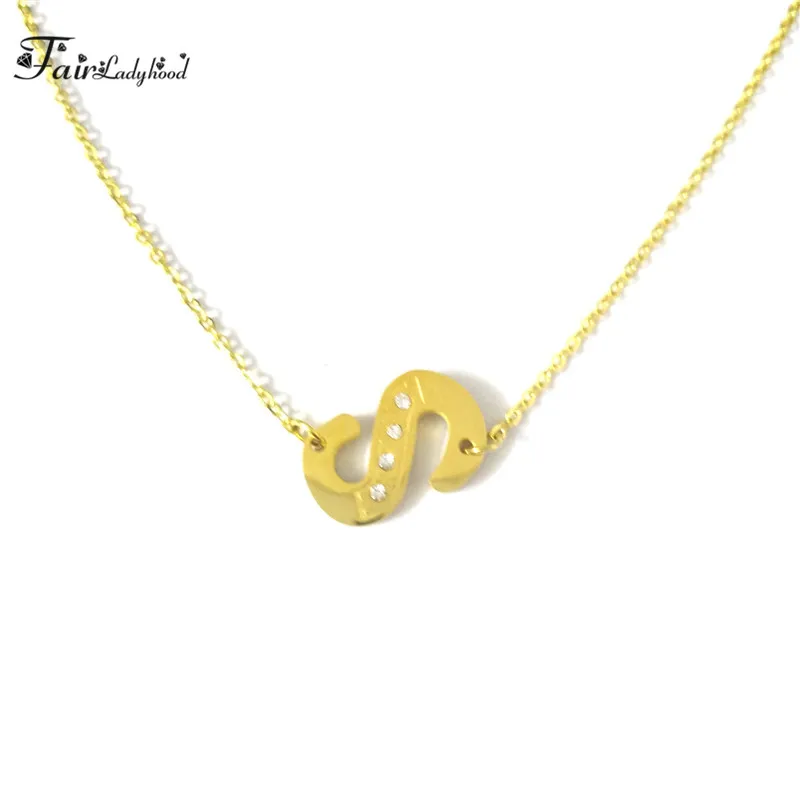 Fairladyhood Hot Sale Gold Color Letter Necklace S Chain For Women And Men Name Wholesale Jewelry | Украшения и аксессуары