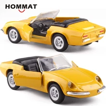 Simulación HOMMAT 1:43 Vintage Puma GTS modelo coche aleación Metal Diecast y vehículos de juguete coches modelos coches juguetes para niños