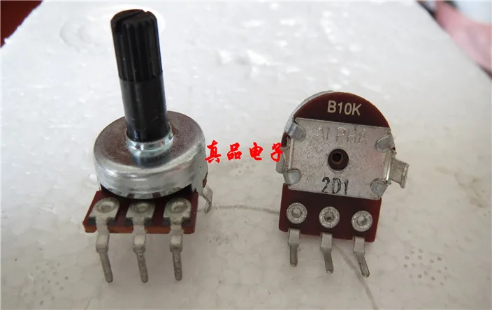 

[VK] ALPHA imported Taiwan B103 subwoofer speaker B10K amplifier audio volume potentiometer handle length 16MM switch