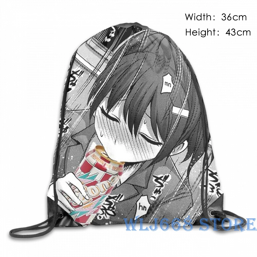 Funny graphic print shoulder Bags women Lewd Anime tea Single shoulder backpack travel for men Gym Bag