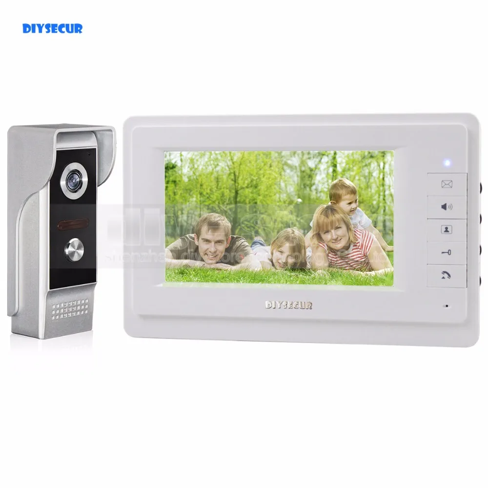 DIYSECUR HD 700TVLine IR Camera 7 inch TFT Color LCD Display Video Door Phone Video Intercom Doorbell Wholesale DIYSECUR HD 700TVLine IR Camera 7 inch TFT Color LCD Display Video Door Phone Video Intercom Doorbell Wholesale