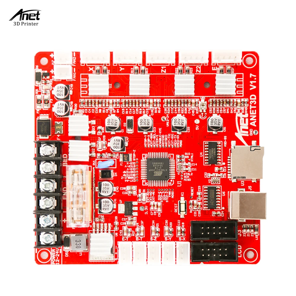 Anet A1284-Base V1.7 плата управления материнская плата для Anet A8 DIY самостоятельная сборка 3D настольный принтер комплект