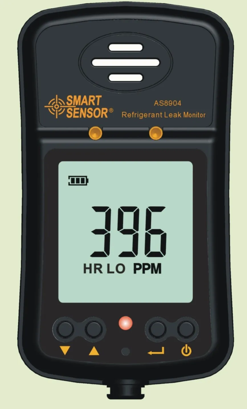 Handheld Refrigerant Gas Leak Test Detector Monitor 0 1000PPM Li