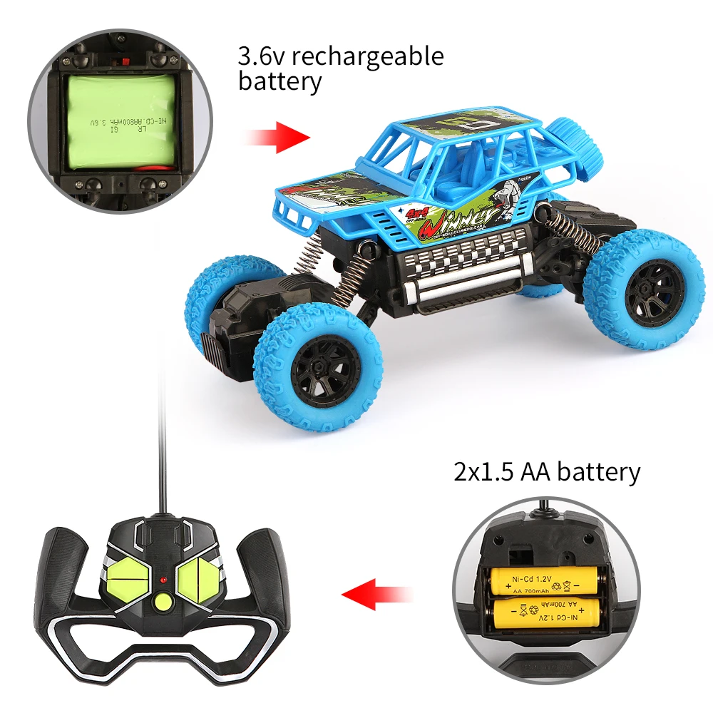 Remote Control Car High Speed Racing Bigfoot RC Car 4WD Toys 4CH Vehicle Off-Road Truck For Boys Kids Surprise Gift(Blue) Remote Control Car High Speed Racing Bigfoot RC Car 4WD Toys 4CH Vehicle Off-Road Truck For Boys Kids Surprise Gift(Blue)
