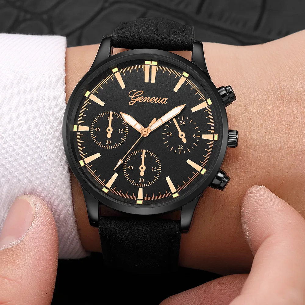 

2019 NEW Luxury Brand Men Sport Watches Men's Quartz Clock Man Army Military Leather Wrist Watch Relogio Masculino watch A40