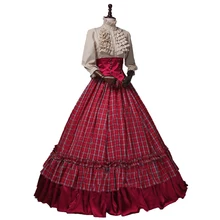 Гражданская война Викторианский старый западное платье вампир женский костюм на Хэллоуин