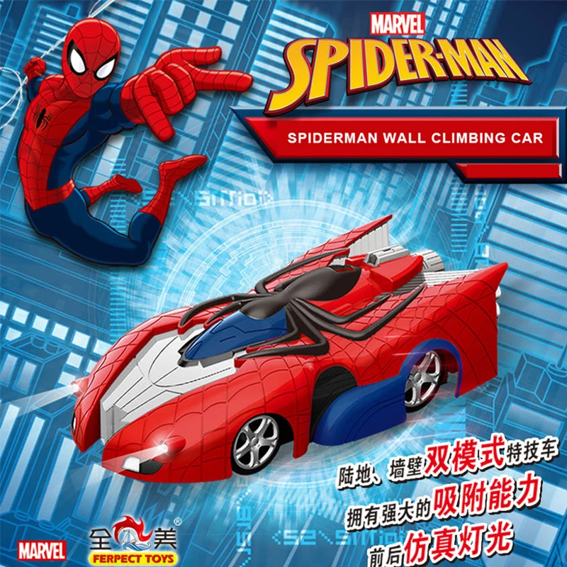 

Disney Marvel Avengers Genuine RC Super Racing Car Spiderman Wall Climbing Remote Control Car With Led light Educational Toys