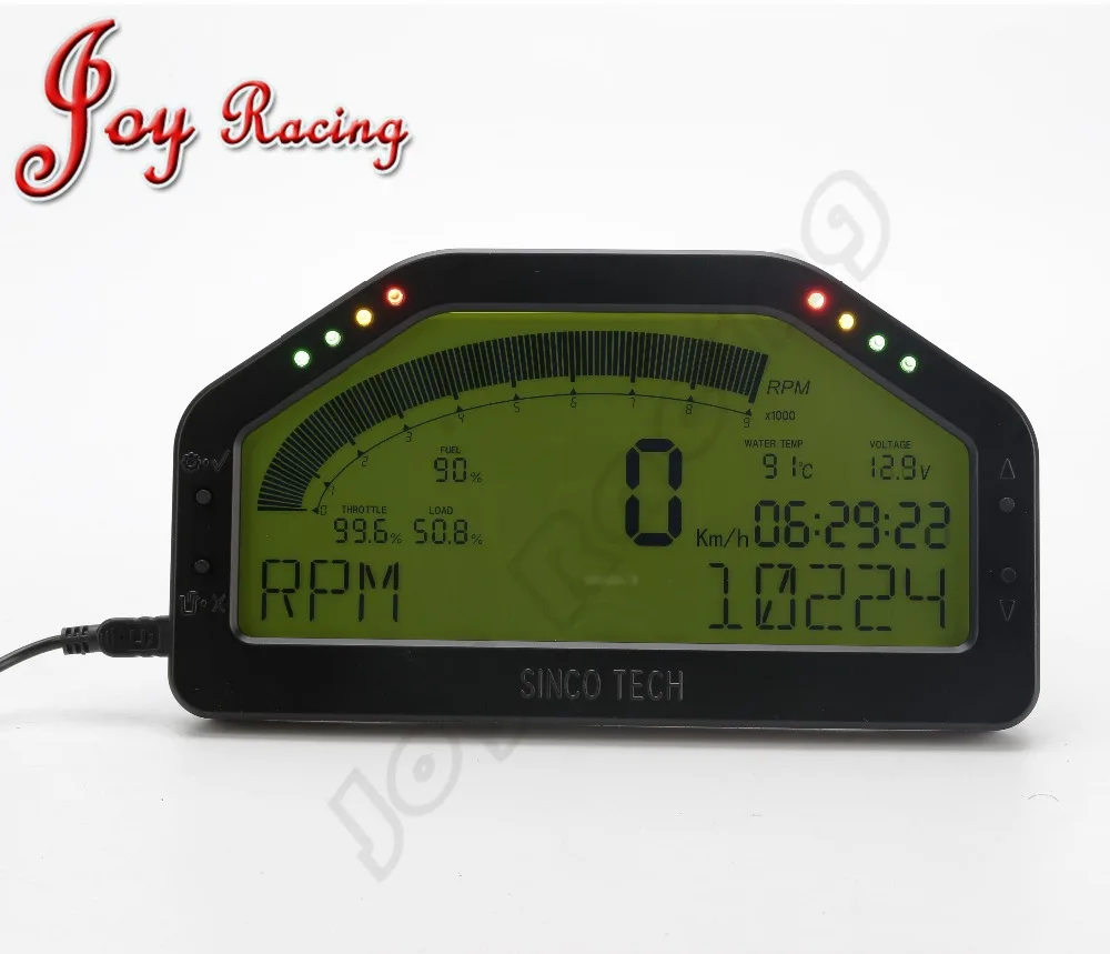 

Dash Race Display Gauge OBDll Bluetooth Dashboard LCD Screen 9000rpm Rally Meter Gauge