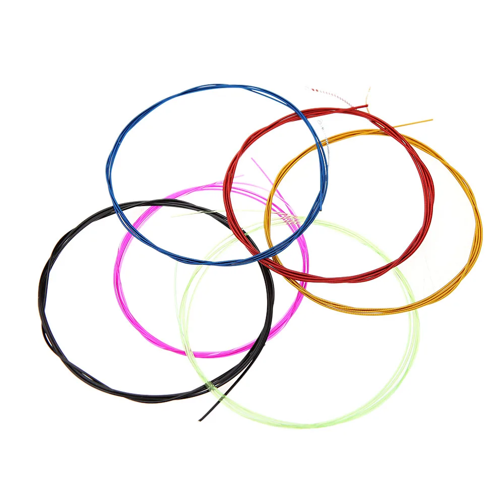

Colorful A107C Six Guitar Strings Set Nylon Core Coated Copper Alloy Wound Guitar Parts & Accessories