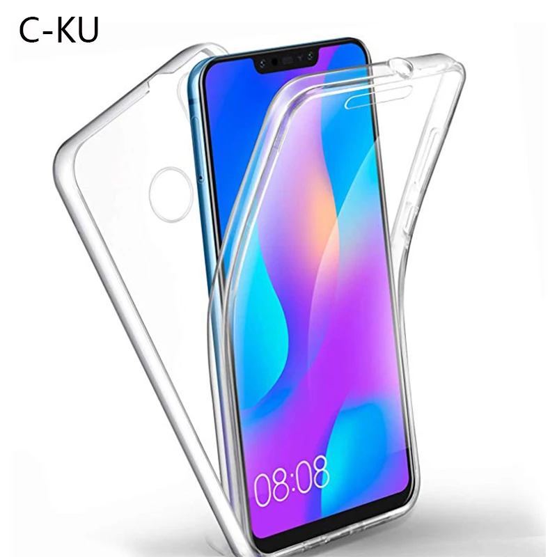 

360 Degree Full Body Protection Clear Transparent Soft Silicone Case for Huawei P20 Pro P8 P9 P10 Llit Plus Psmart Nova 3e Capa