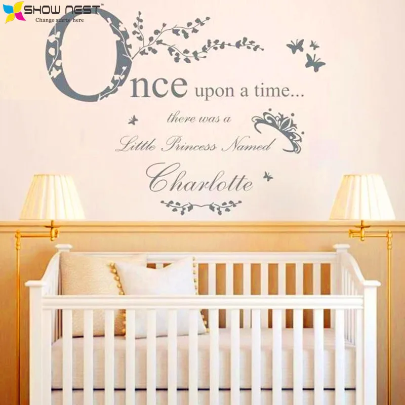 "Once Upon A Time Princess" Vinyl Wall Stickers Home