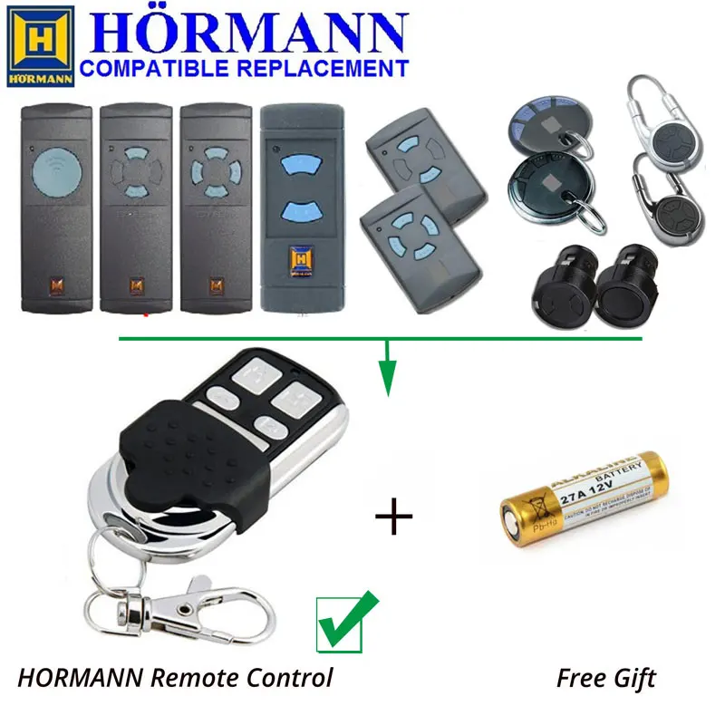 Hormann HSM2 HMS4 Bule Button Remote Control Clone/Duplicator 868.3MHz