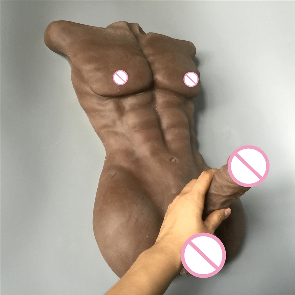 Black solid real silicone realistic font b sex b font love font b doll b font
