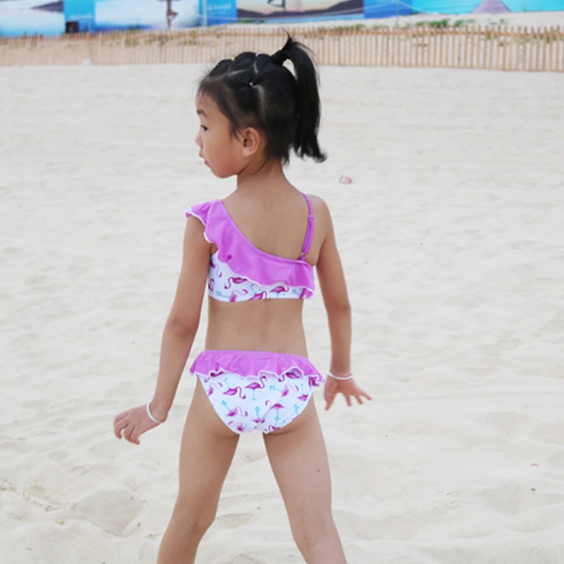 

Toddler Little Girl Bathing Suits Briefs Children's Swimming Trunks for Girls Summer Kids Beachwear Flower Swimwear 2Pcs Swimsui