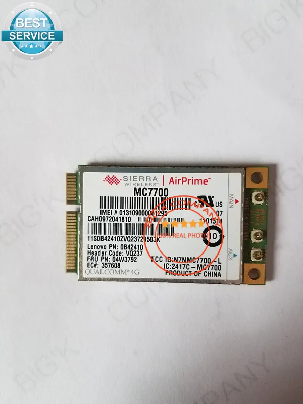 Sierra Wireless MC7700 FRU 04w3792 4G WWAN карта GOBI4000 LTE для Lenovo thinkpad T430 T430S X230 T530 | Компьютеры и офис