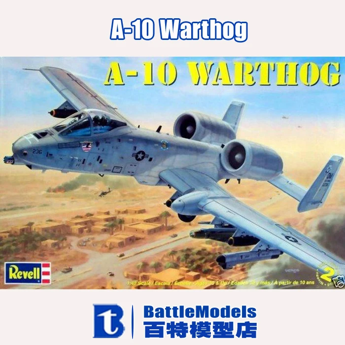 Revell MODEL 1/48 SCALE military models #85 5521 A 10 Warthog plastic