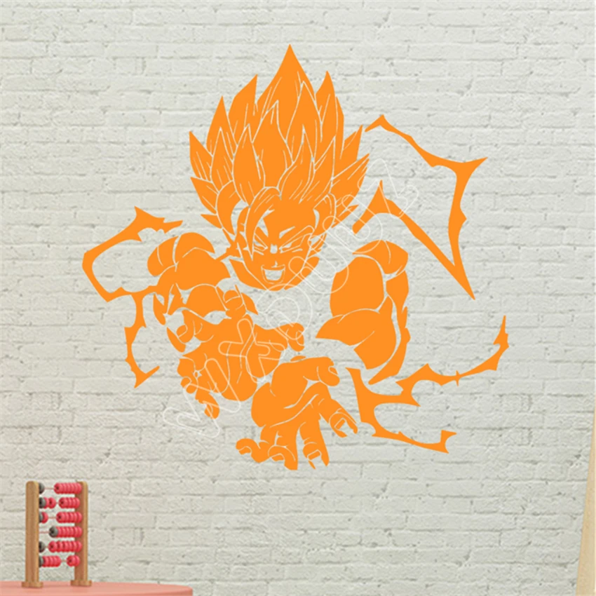 Наклейка на стену s Wxduuz Diy подробности о Goku Dragon Ball Погодостойкая виниловая наклейка стикер для окна автомобиля настенный домашний декор B468