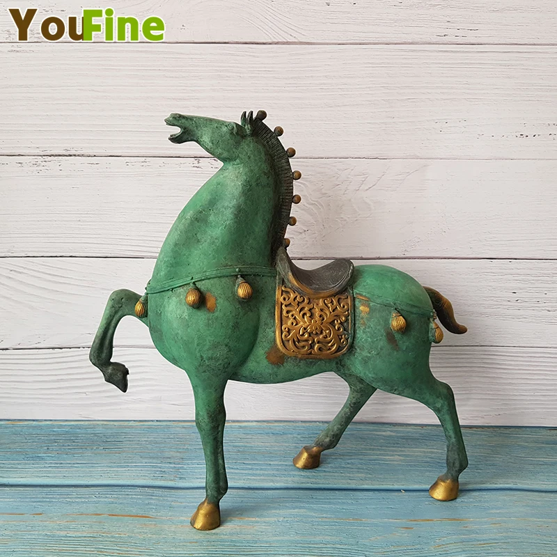

Bronze horse small pieces sculpture home decoration display wedding gifts housewarming opening lucky copper horse ornaments