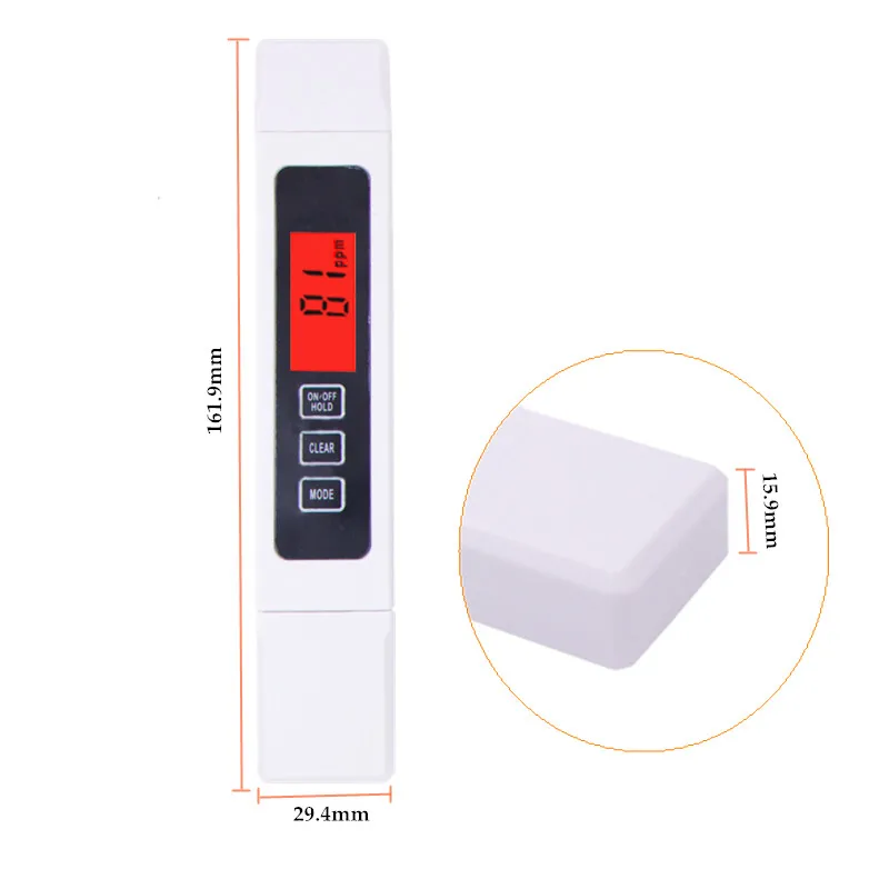 3 шт./партия TDS EC метр/тестер, PH EC метр, счетчик проводимости ручка, аквариум, тестер фильтр Качество воды скидка 15