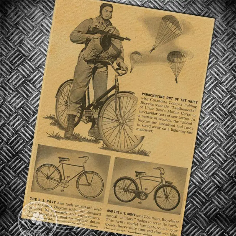 HD Bicycyle Chart ВИНТАЖНЫЙ ПЛАКАТ РЕТРО ПРИНТ Картина Настенная художественная наклейка классический бар паб кафе украшение дома 42x30 см