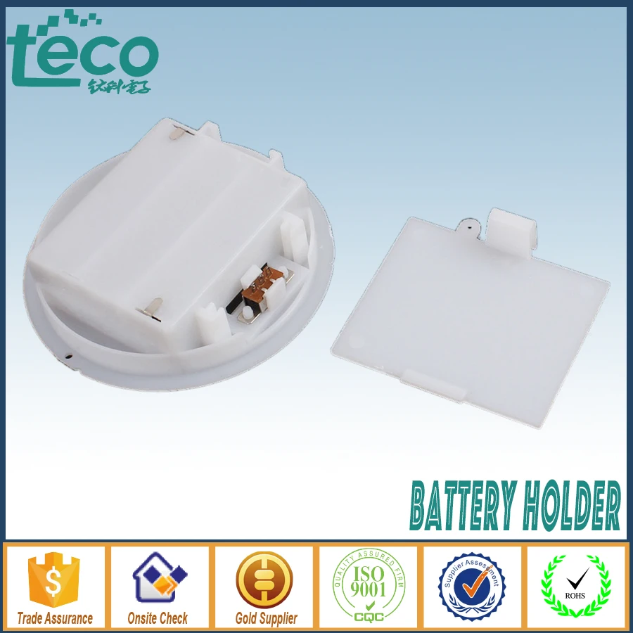 

1pcs/lot 3 AA Round Battery Holder with Cover & Switch Battery Case TBH-2A-3F