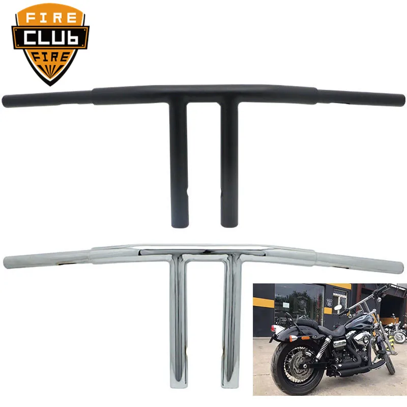 МОТОЦИКЛ хром на заказ мотоцикл руль 1" Rise T Bars 1-1/4" Жир Бар для Harley Sportster XL DYNA LOW RIDER