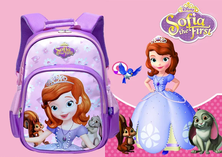 Disney натуральная новая детская школьная сумка мультфильм принцесса замороженные рюкзак с изображением Эльзы Нескользящая Водонепроницаемая Студенческая сумка