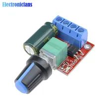 12V 24V PWM контроллер скорости двигателя постоянного тока модуля мини DC-DC 4,5 В-35 В 5A 90W Скорость регулятор Управление регулировки регулируемая плата коммутатора