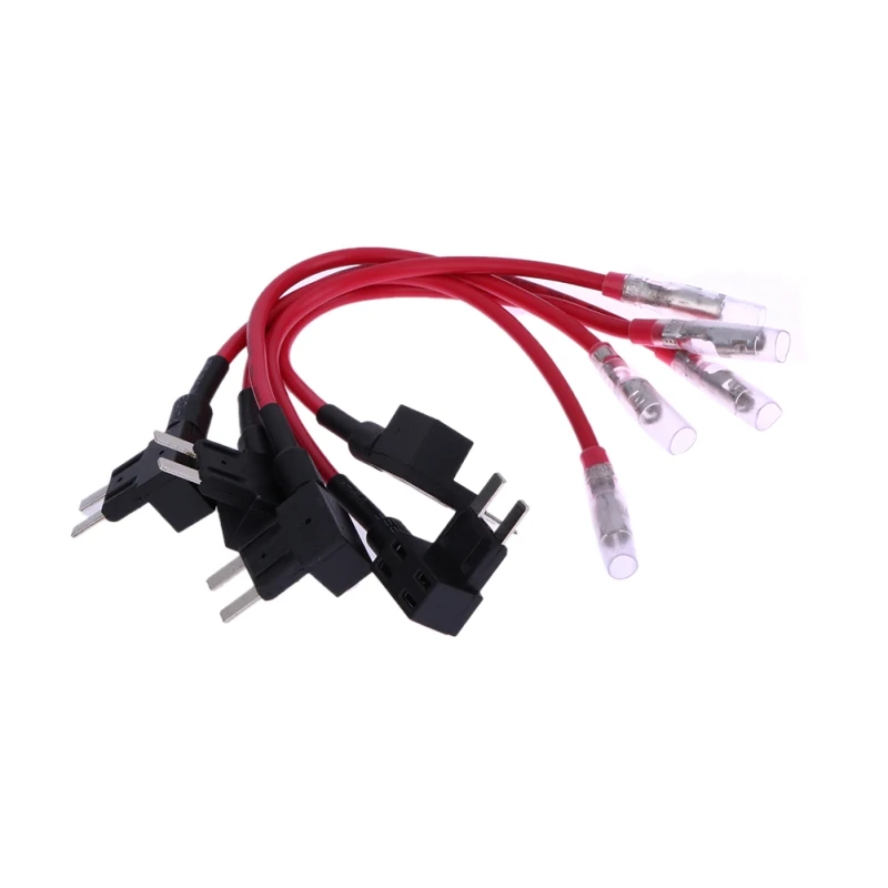 Awakingdemi 5-Piece 15A Add Circuit Mini Blade Fuse Boxe Holder ACS ATO ATC Piggy Back Tap