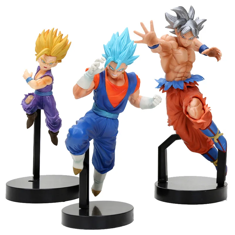 

Dragon Ball Z Super War Goku UI Ultra Instinct Son Gohan Vegetto Action Figure Toys Model Figurals Brinquedos Gift 18CM/21CM