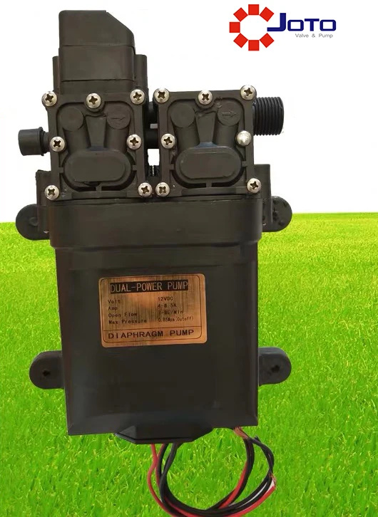 

DC12V Electric Sprayer Pump Motor High Pressure Dual Core Diaphragm Pump