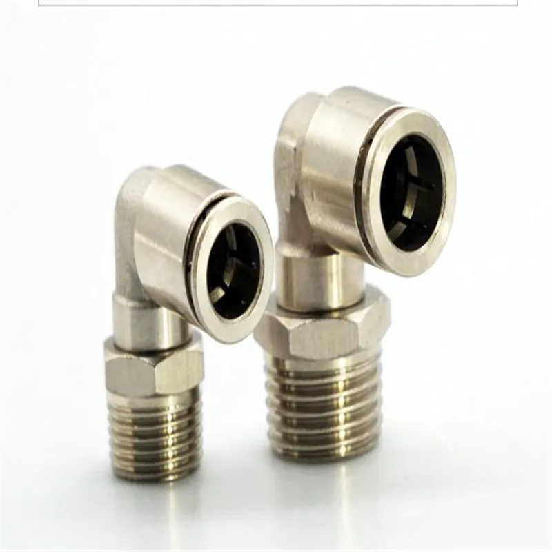 

Full copper quick connector PL4-M5 pneumatic right angle connector PL10-04 PL12-01-02-03-04