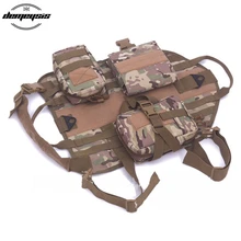 Военный жилет с системой Molle, тренировочный жилет для собак, Охотничий Жилет, уличный тренировочный жилет для собак, армейский тактический жилет, одежда