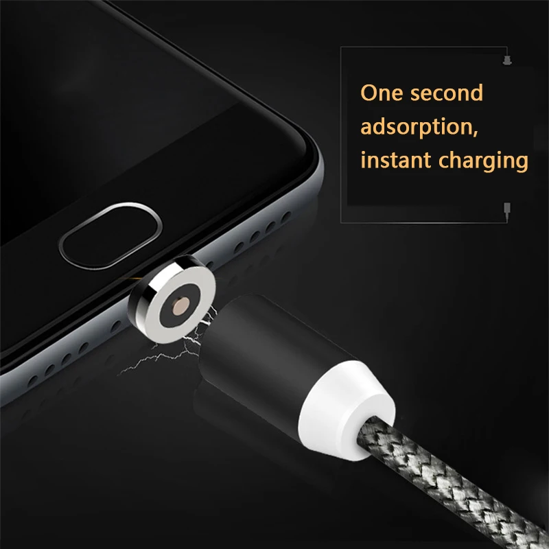 Магнитный кабель Micro USB Rovtop 1 м адаптер зарядного устройства для зарядки type C IPhone 6 6s