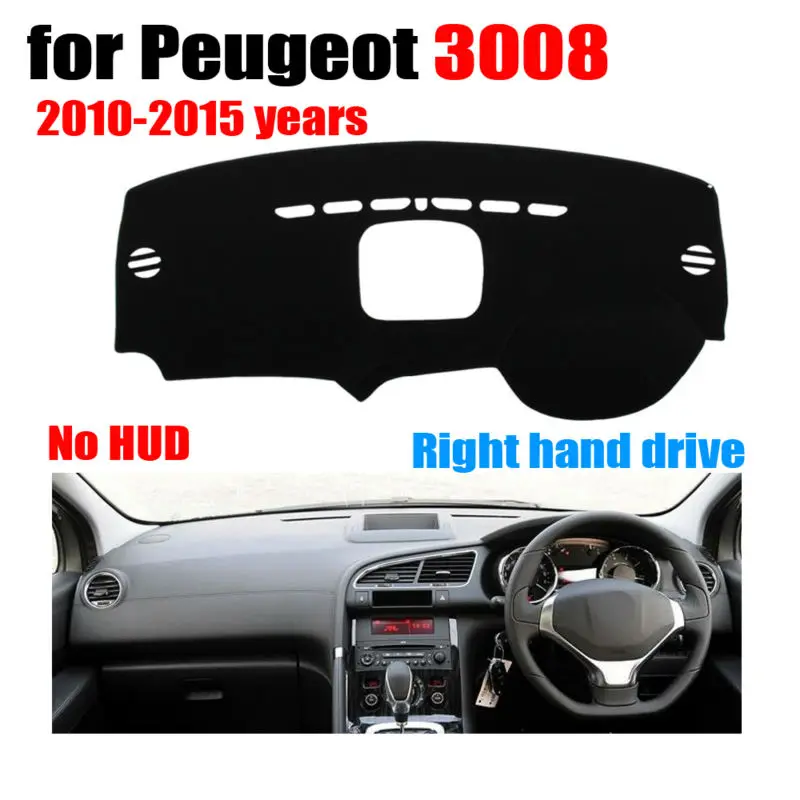 Крышки для приборной панели автомобиля RKAC коврик Peugeot 3008 низкая Конфигурация