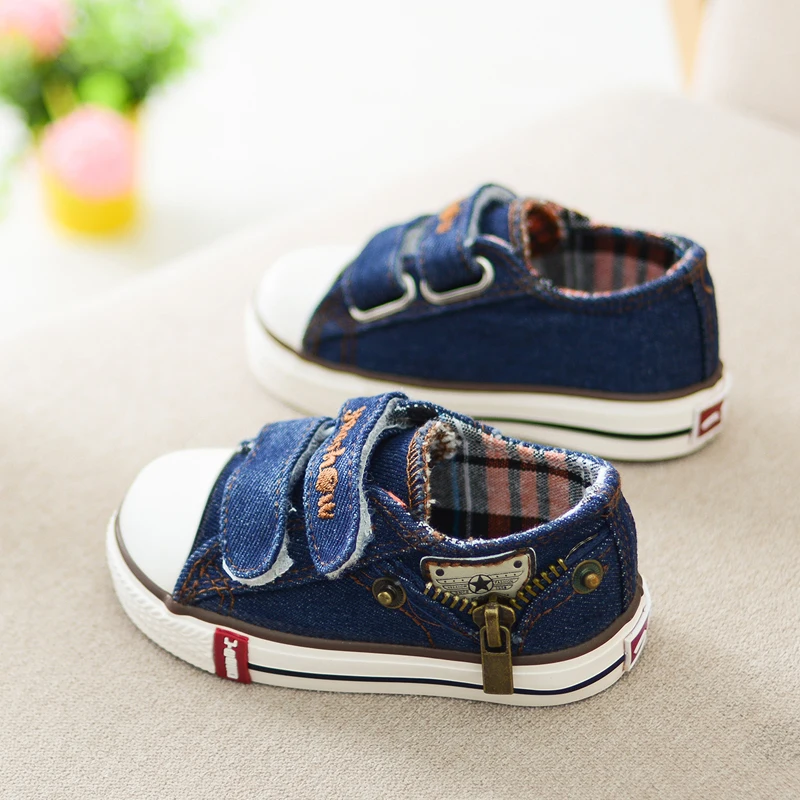 Парусиновая детская обувь, кроссовки для мальчиков, брендовая детская обувь для девочек, джинсы для малышей, джинсовые плоские ботинки для малыша YS660