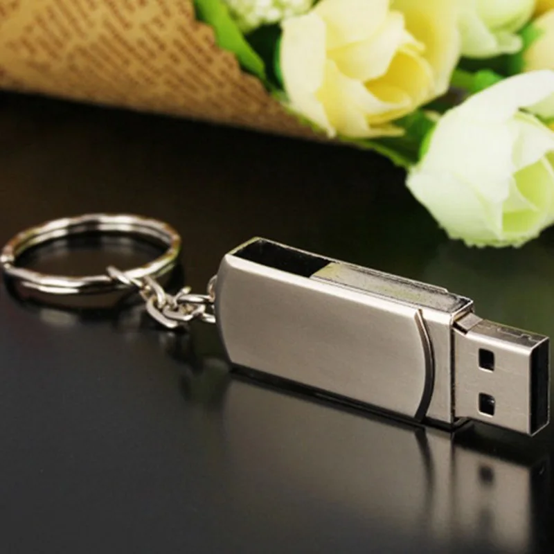 Металл USB Memory Stick флэш-накопители Портативный Memory Stick 8 г/16 г/32 г/64 ГБ диск Вращающийся флэш-накопители для подарка USB 2,0 F1