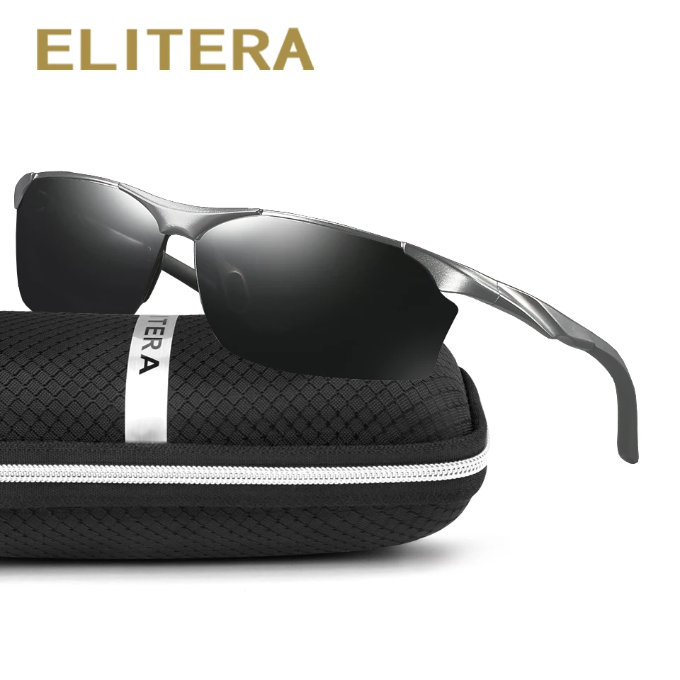 Мужские солнцезащитные очки ELITERA брендовые дизайнерские поляризованные