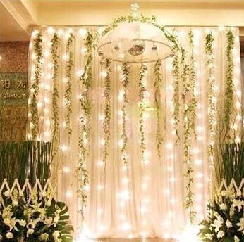 

5pc/lot 6M X 3M 600 LED Christmas Xmas Fairy Party String Fairy Wedding Party Curtain Lights Indoor Outdoor Free Shipping