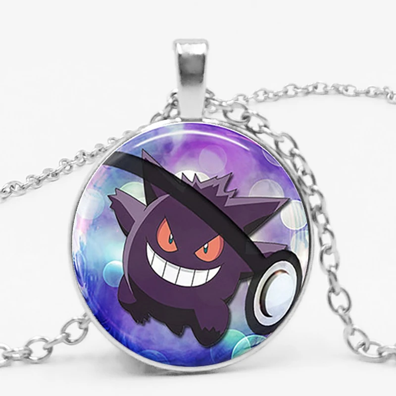 Pokeball ожерелье с кулоном модное милое Покемон Umbreon Круглый купол стеклянный Vaporeon детское ожерелье с кулоном Мега подарок дружбы