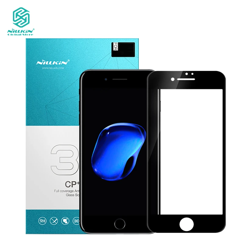 Nillkin 3D стекло для Apple iPhone 7 Plus 8 изогнутый полный экран Защита от взрыва пленка CP + Max